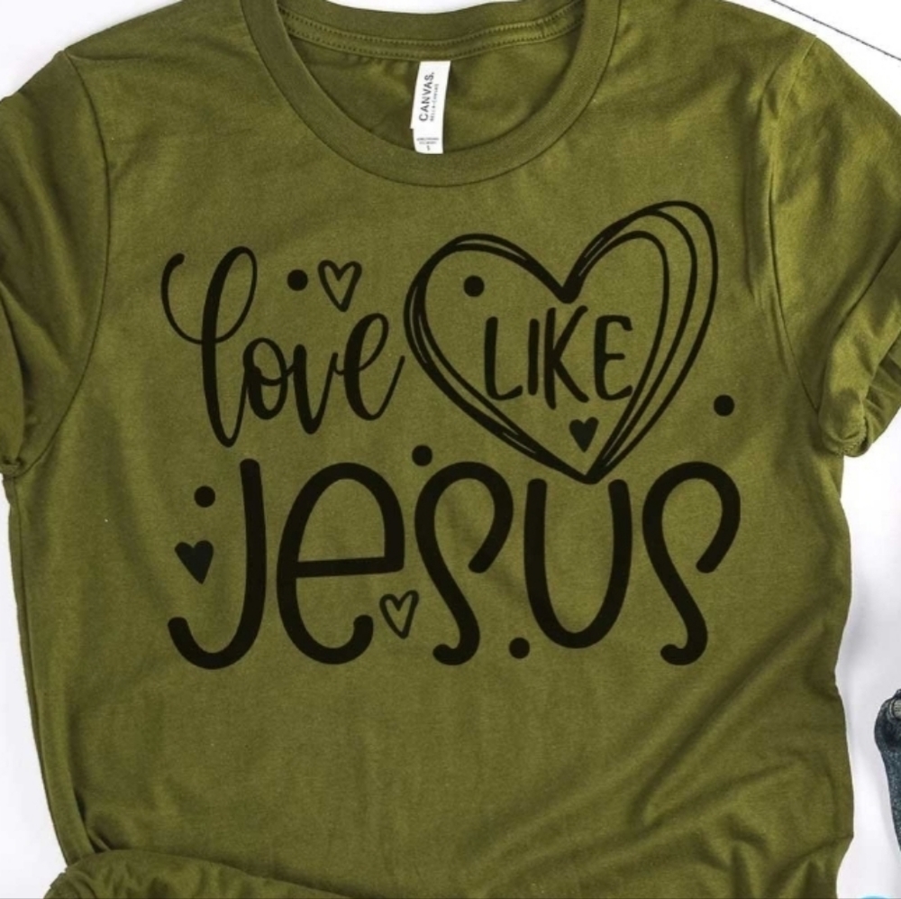 JESUS Love custom tee